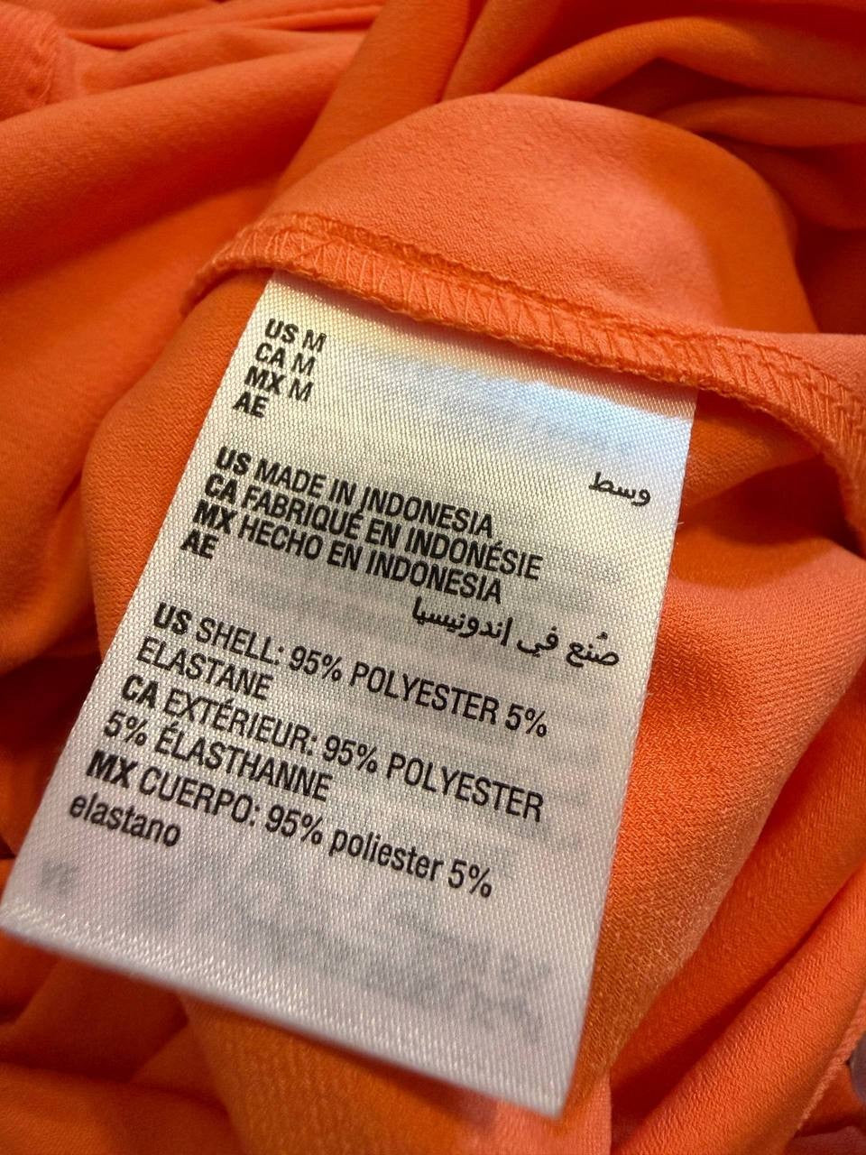 Bar III Women’s Knit High‑Neck Maxi Dress – Orange – Size M – Good Condition