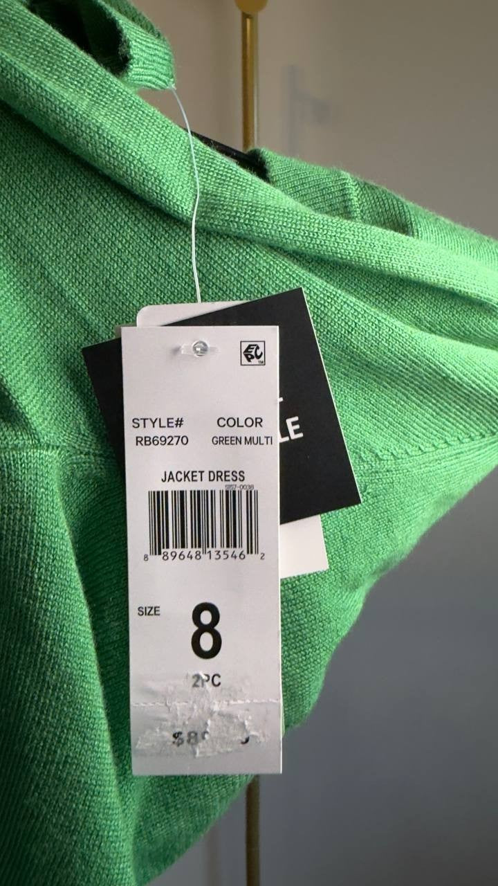 Signature by Robbie Bee Knit Shrug Green 8 NWT $29