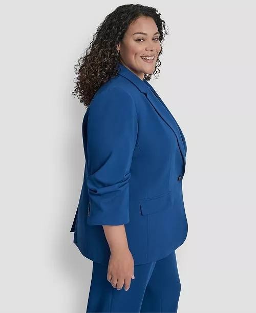 DKNY Plus‑Size Notch‑Collar Jacket – Size 18W – NWT – $169