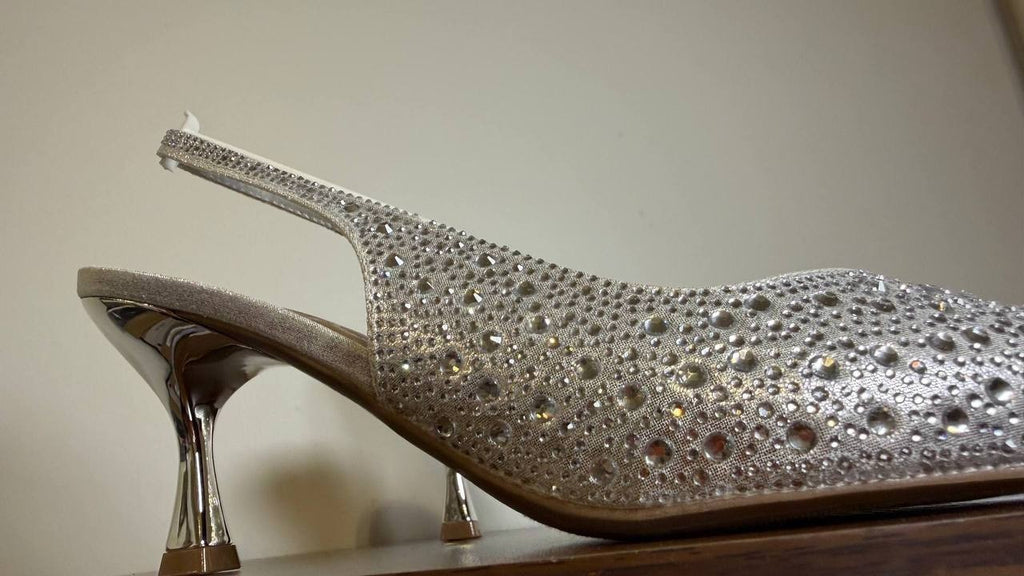 Sugar Silver Man‑Made Dress Pumps Women’s Size 9.5M – New in Box MSRP $69