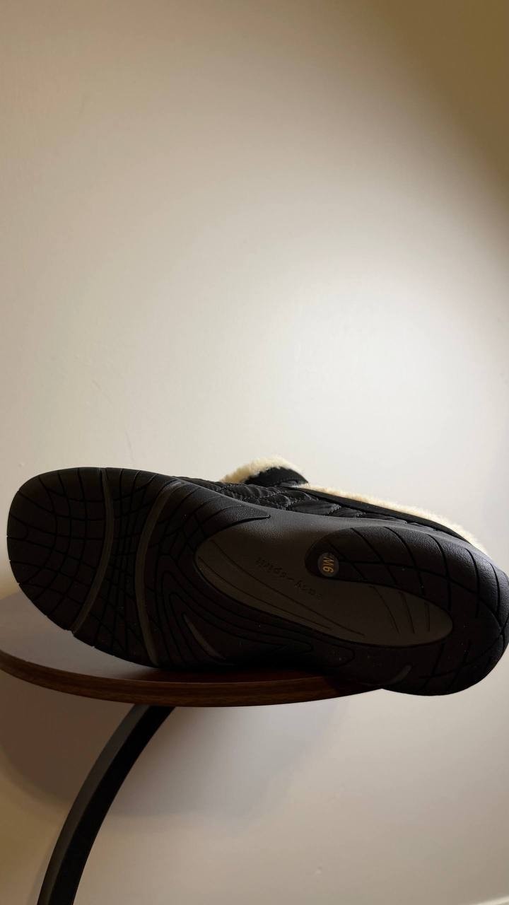 Easy Spirit Wimmy Mules 9W Black Cozy Water‑Repellent Comfort NIB msrp$85