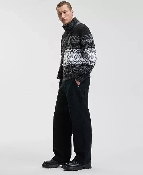 Mode of One Men’s Baggy Tapered Work Pants Black Size 38 NWT
