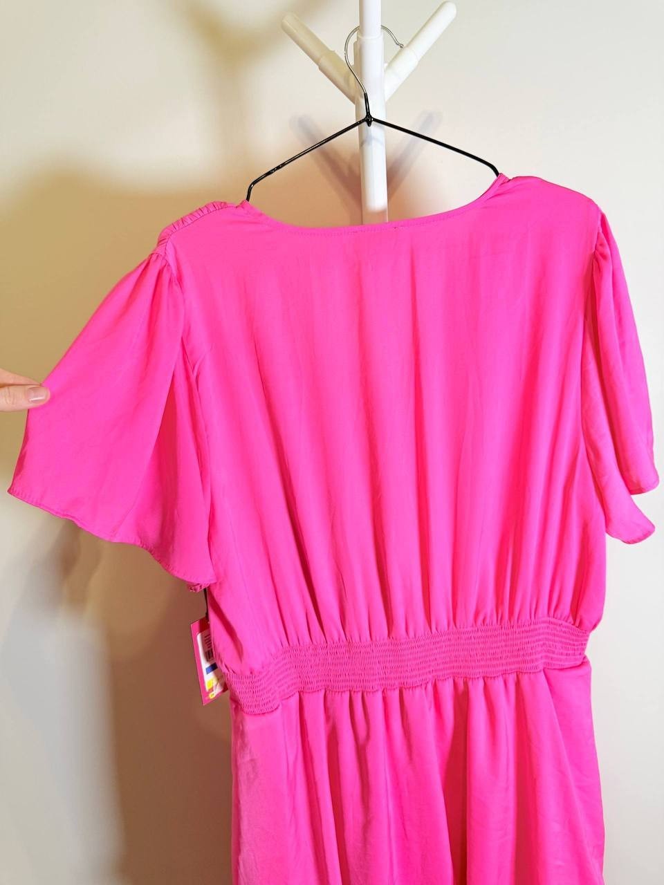 Vince Camuto Flutter‑Sleeve Tiered Midi Dress –Pink– Size M – NWT – $129