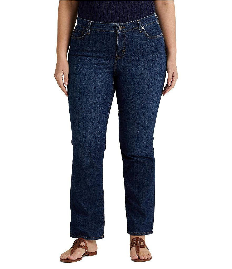 Lauren Ralph Lauren Plus Size Stretch Denim Straight Jeans – Size 14– NWT – $125