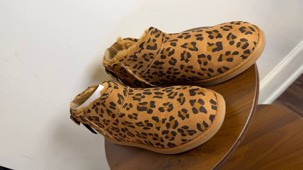 Juicy Couture Kelsey Booties 11 Leopard Round Toe Cold‑Weather NIB msrp$69