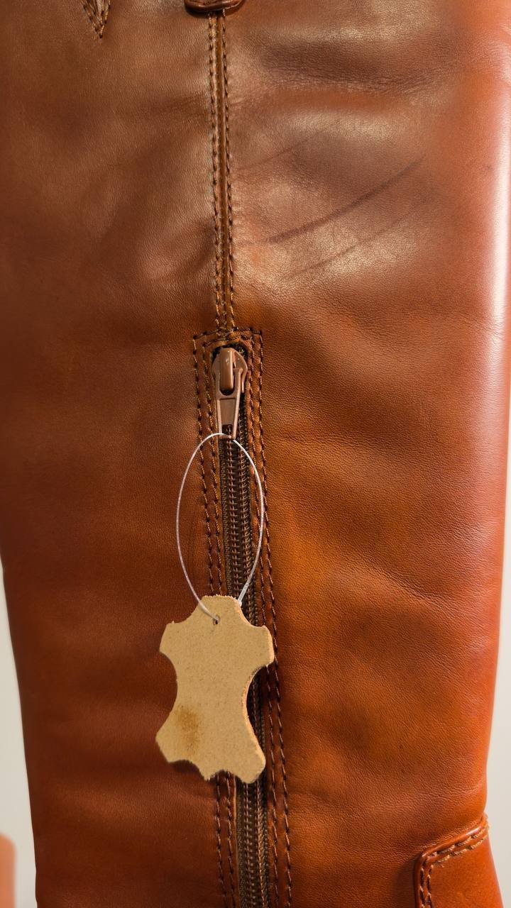 I.N.C.  Riding  Boots  Cognac  Leather  10.5M  New  No  Box  $189.90