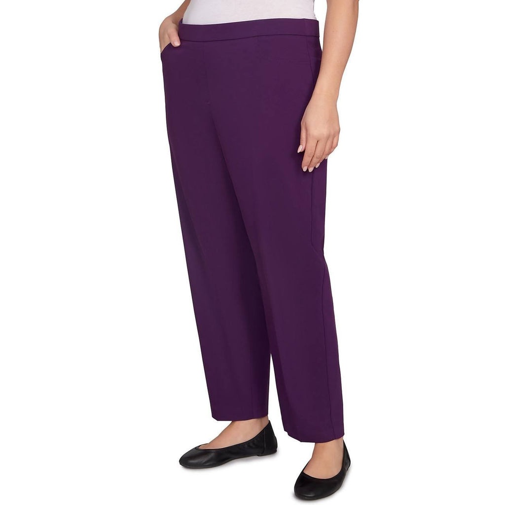 Plus Women’s Allure Fitted Stretch Short Length Pant 2X Purple NWT $52