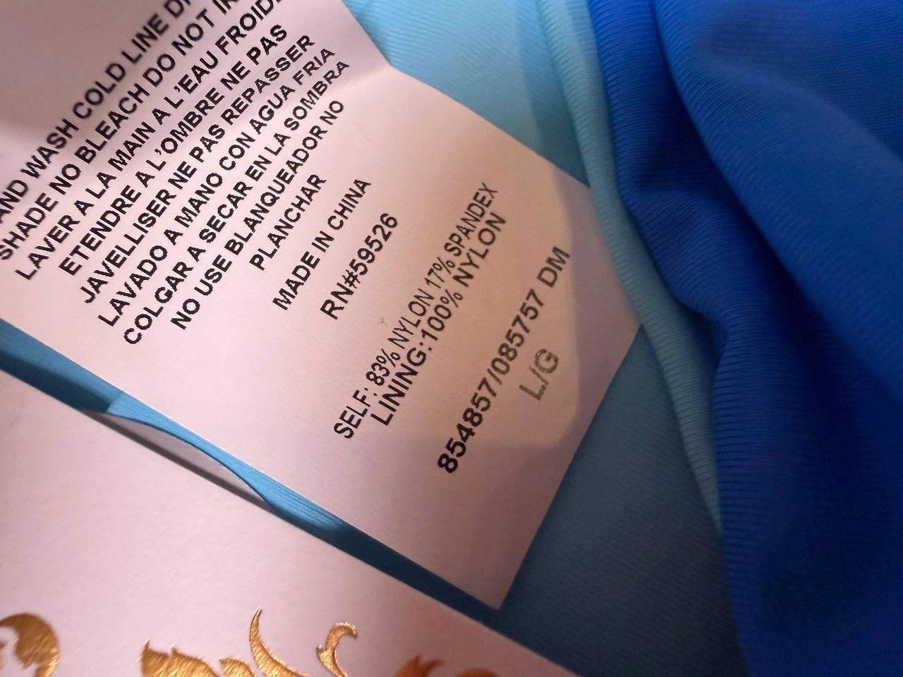 Becca Color Code High Waist Reversible Bikini Bottoms Blue L NWT $68