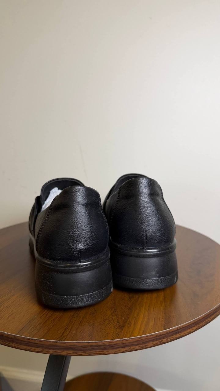 Easy Street Faith Slip‑On Wedge Shoes Black Women’s 9M Comfort Wave NWB $64.99
