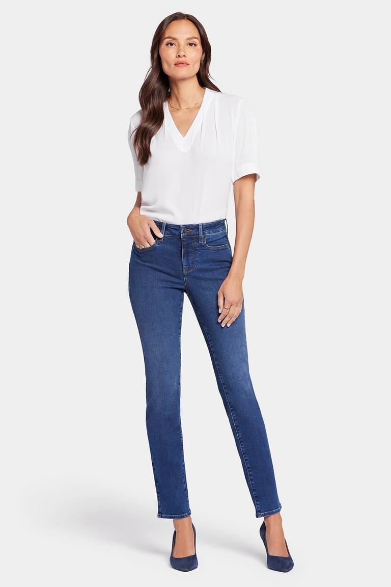 NYDJ Sheri Slim Jeans – Cooper Blue, Size 8 Tall – NWT