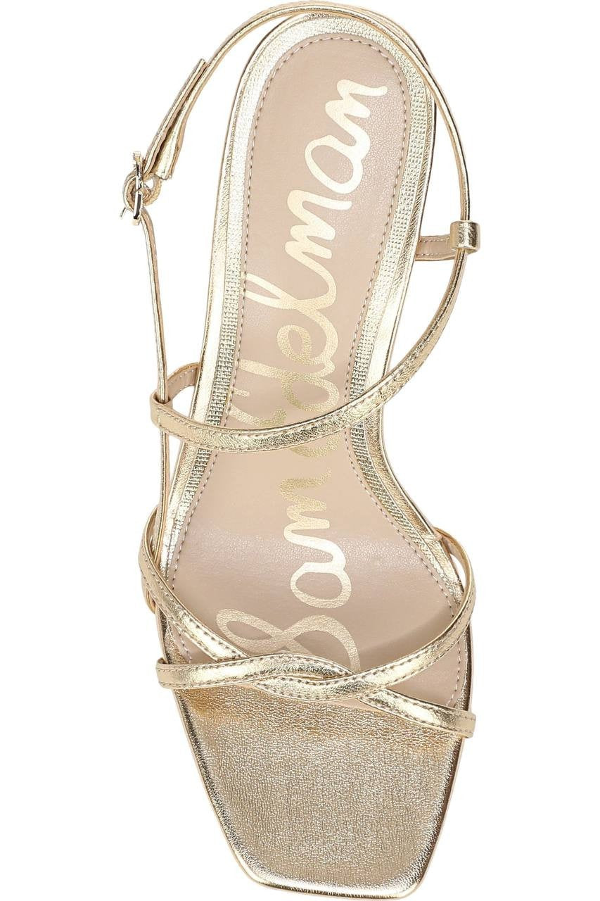 Sam Edelman Slingback Sandals Amber Gold 6.5 M Pre-Owned $140.00