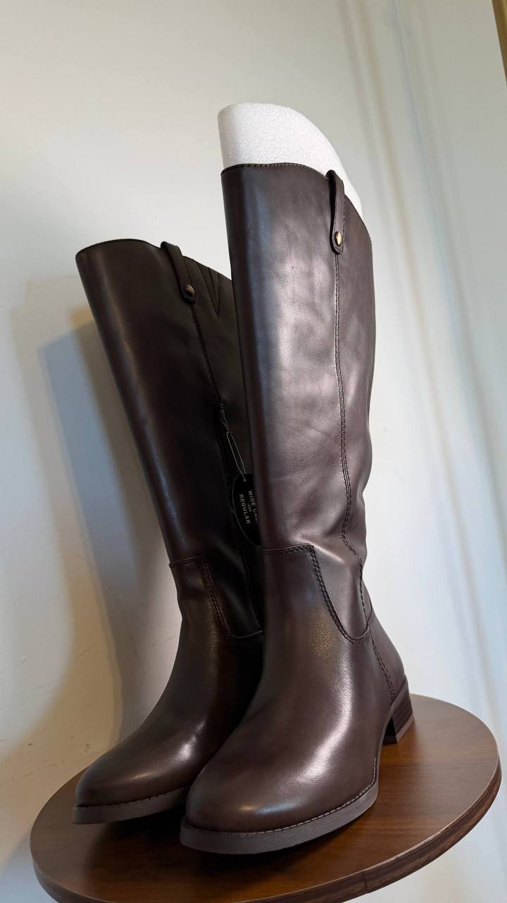 INC Fawne Women’s Leather Knee High Boots Chocolate 10W XWC Leather $189.90 NWB