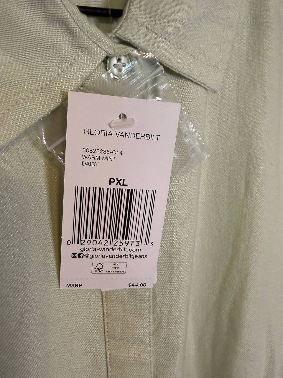 Gloria Vanderbilt Petite Daisy Short‑Sleeve Shirt – Size 2XL – NWT – $44