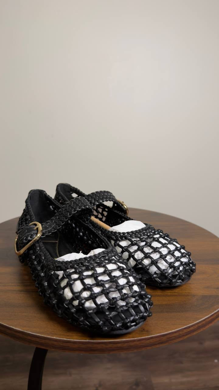 Kenneth  Cole  Ballet  Flats  Black  5M  New  $129