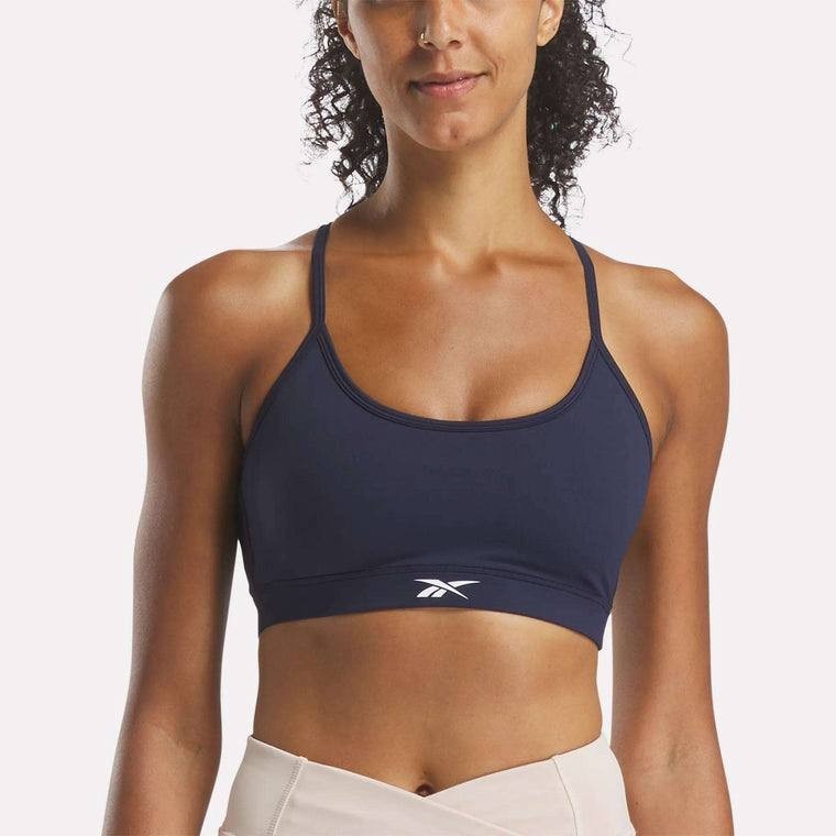 Reebok Women’s Core Strappy Bra Medium Support Navy $35 NWT