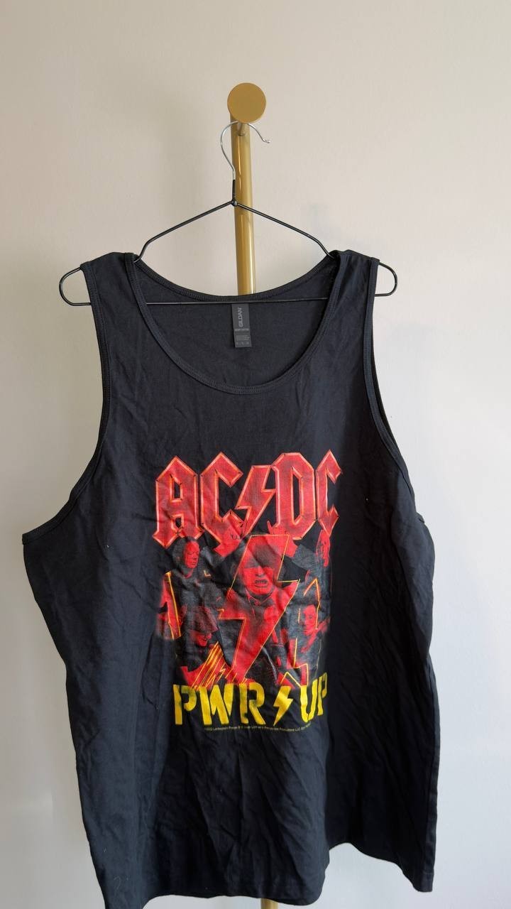 AC/DC PWR Up Men’s Tank Top Black XL NWOT $25.99
