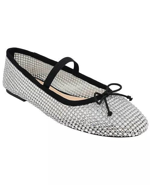 On 34th Farrahh Ballet Flats – Bling Chainmail – Size 7M – NIB