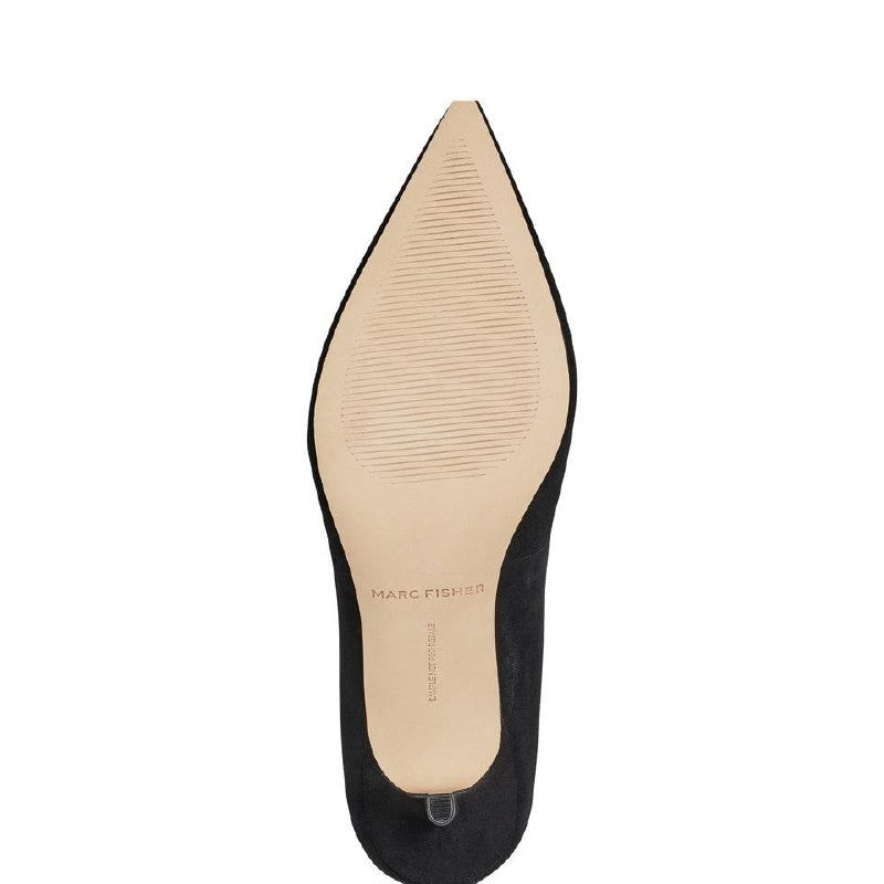 Marc Fisher Alola Pumps 7.5M Black Suede Pointed Toe Mid Stiletto NIB msrp$99