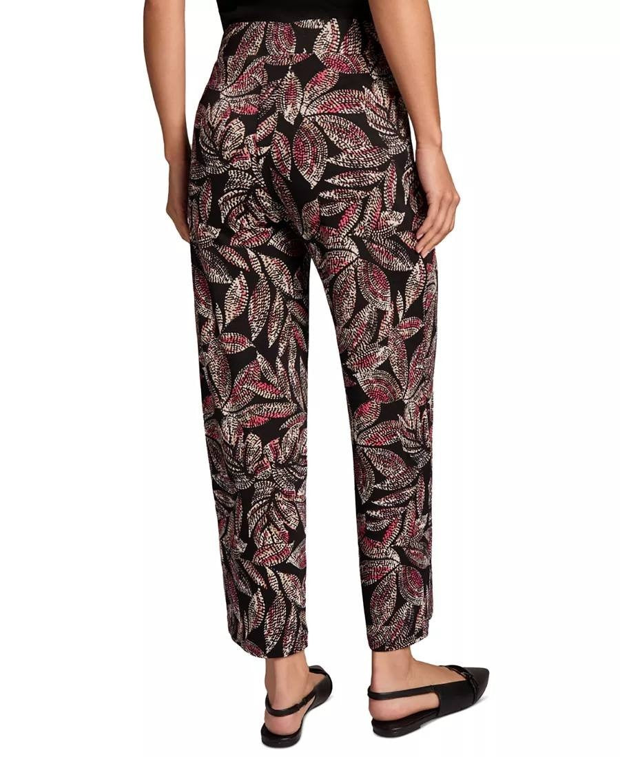 Jones New York Petite Wide‑Leg Pants Black Multicolor PXL NWOT msrp$79.50
