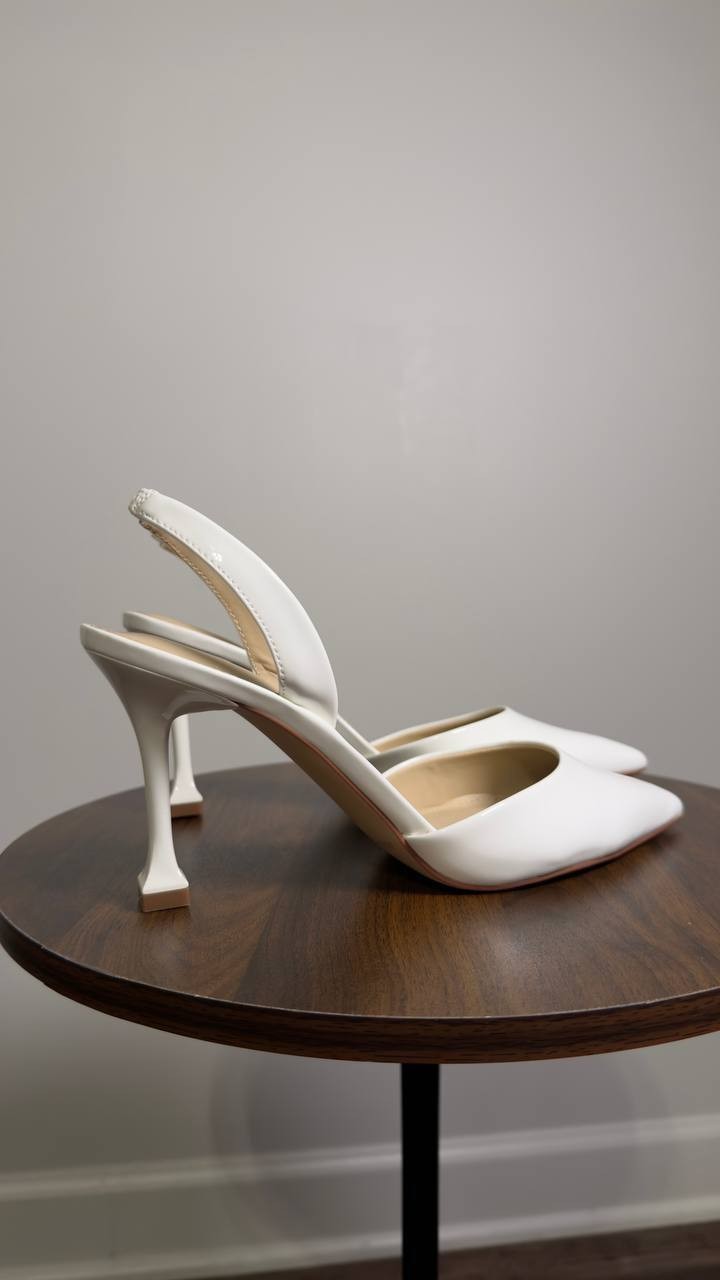 Marc  Fisher  Hadya  Slingback   Pumps  White  8.5  M  New  in  Box  $89