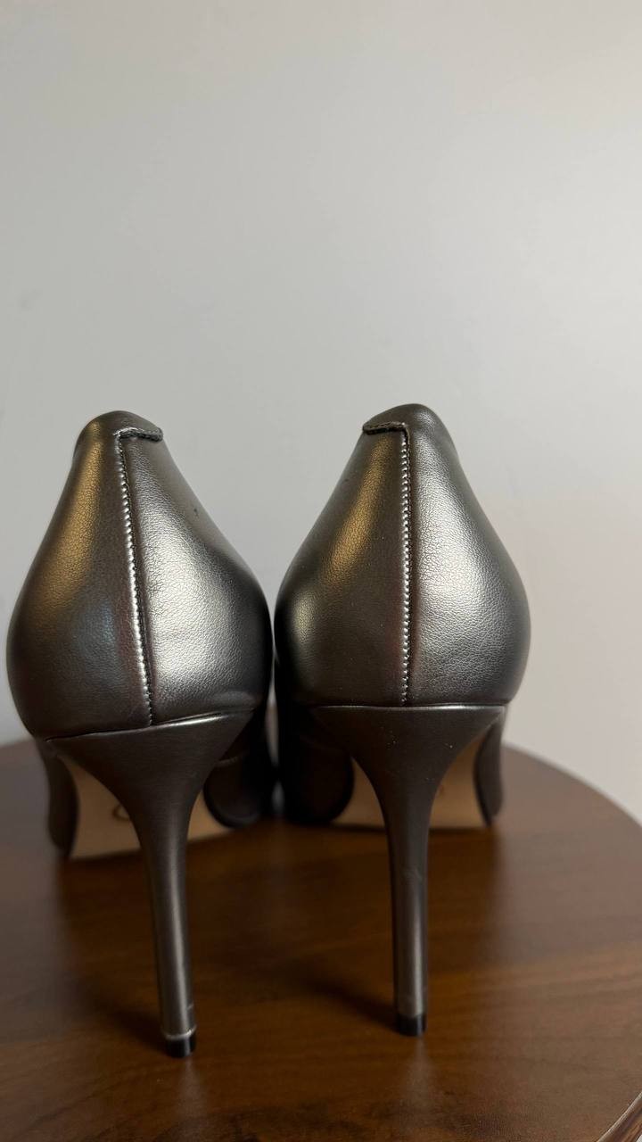 Journee Collection Venus Pumps 12M Pewter Pointed Toe Stiletto NIB msrp$93