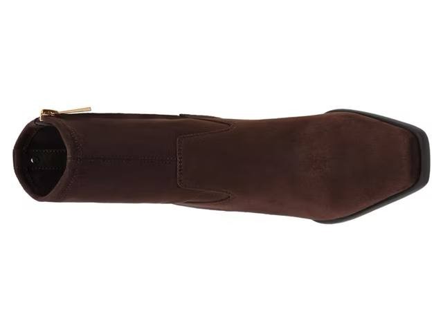 Anne Klein Paidge Bootie Dark Brown 8M Fabric Sock Fit Booties NWB MSRP $109