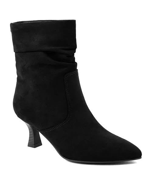 Jones New York Black Microsuede Dress Booties 7.5M New in Box MSRP $89.50