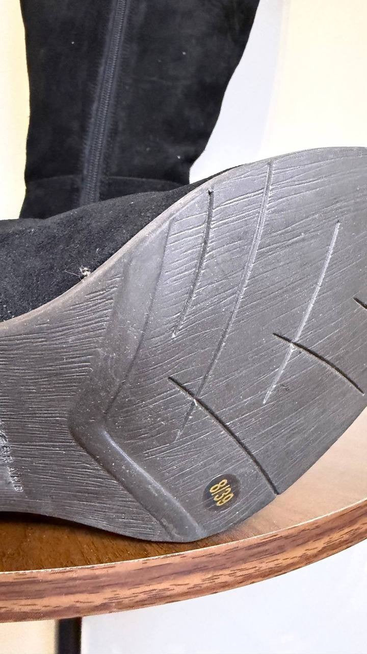 Lucky Brand Black Suede High Boots 8M NIB MSRP $189