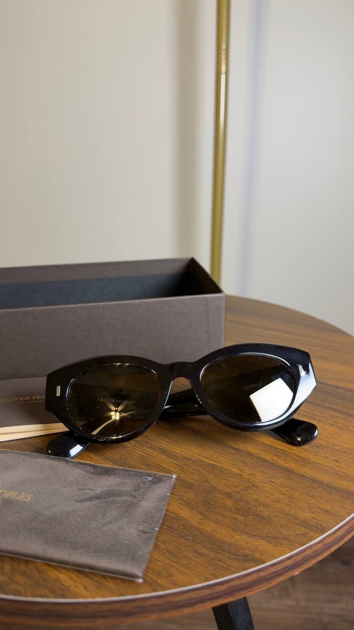 Oliver  Peoples  Lerrue  Sunglasses  Black  Acetate  OS  NWOT  $514