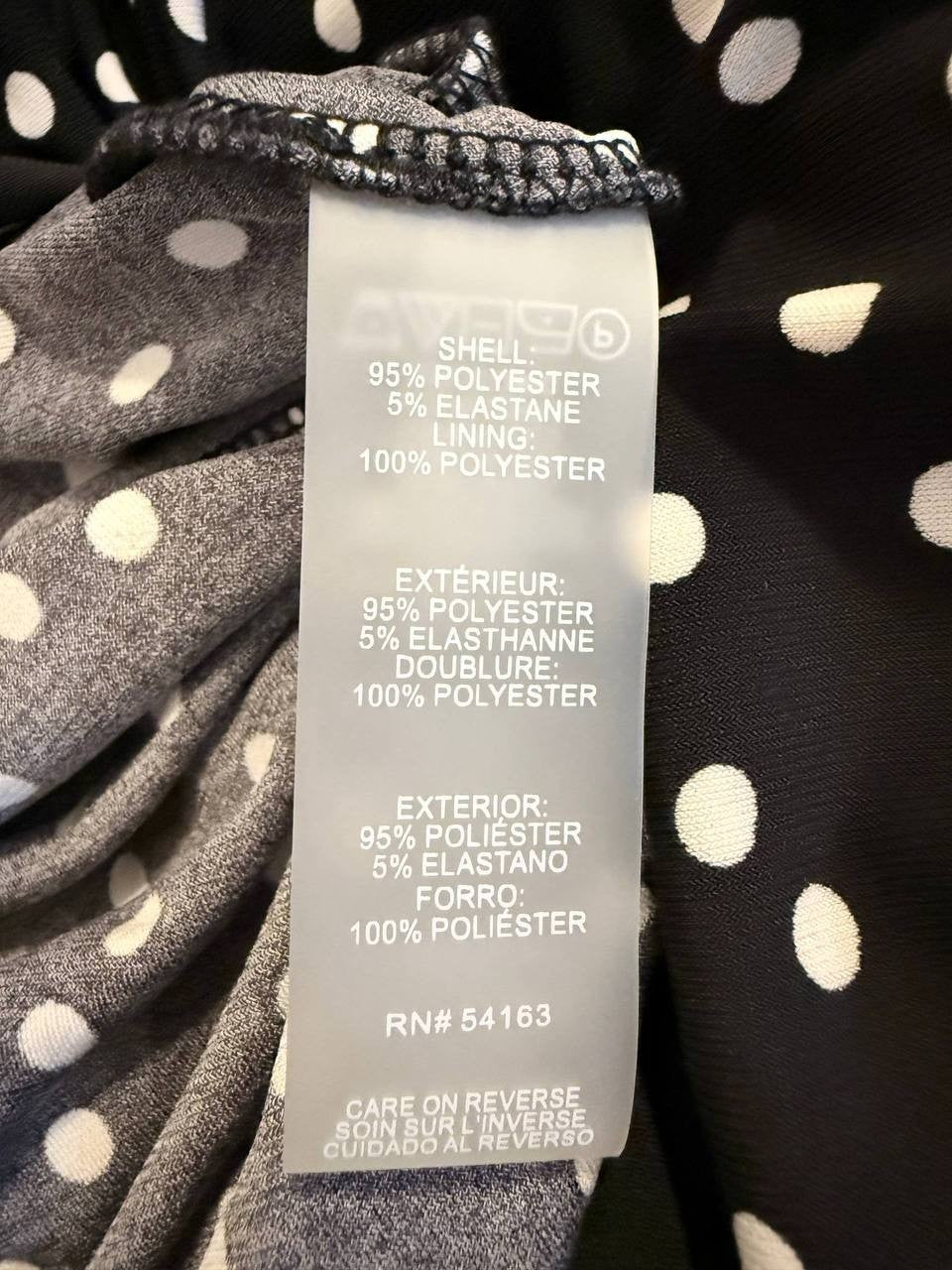 Tommy Hilfiger Black & White Dot Midi Dress – Size 4 – NWT – $99