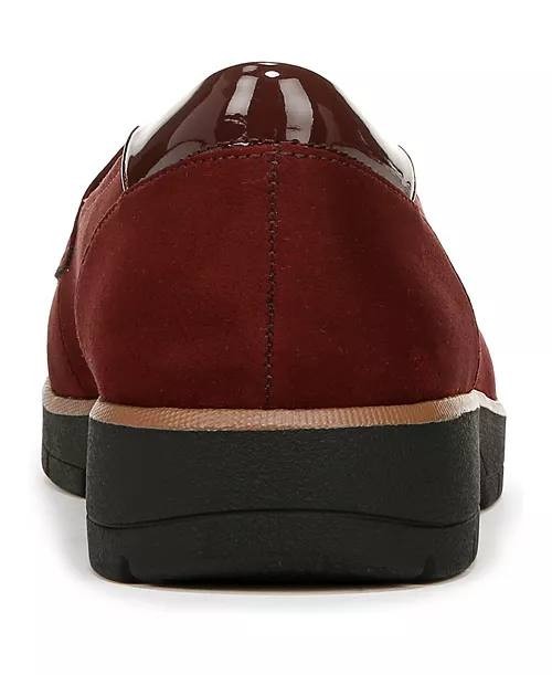 Dr. Scholl’s Women’s Nice Day Lug Sole Loafers Wine 7.5 New With Box $95