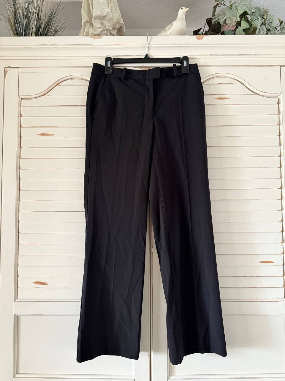 DKNY Wide-Leg Ankle Pants Black Size 4P Petite NWT $89 – Chic Office Style
