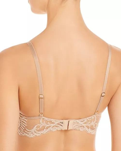 Natori Women’s Lace Full Coverage Underwire Bra Nude Beige 34DDD