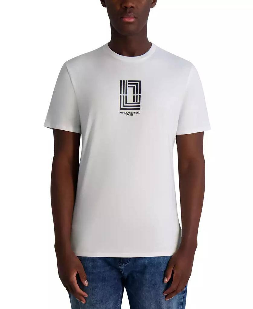 Karl Lagerfeld Paris Men’s Line‑Graphic Logo T‑Shirt XXL $59 NWT