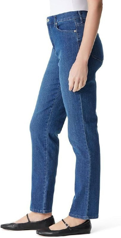 Gloria Vanderbilt Pull‑On Straight Pants BLUE Size 10 NWT MSRP$55