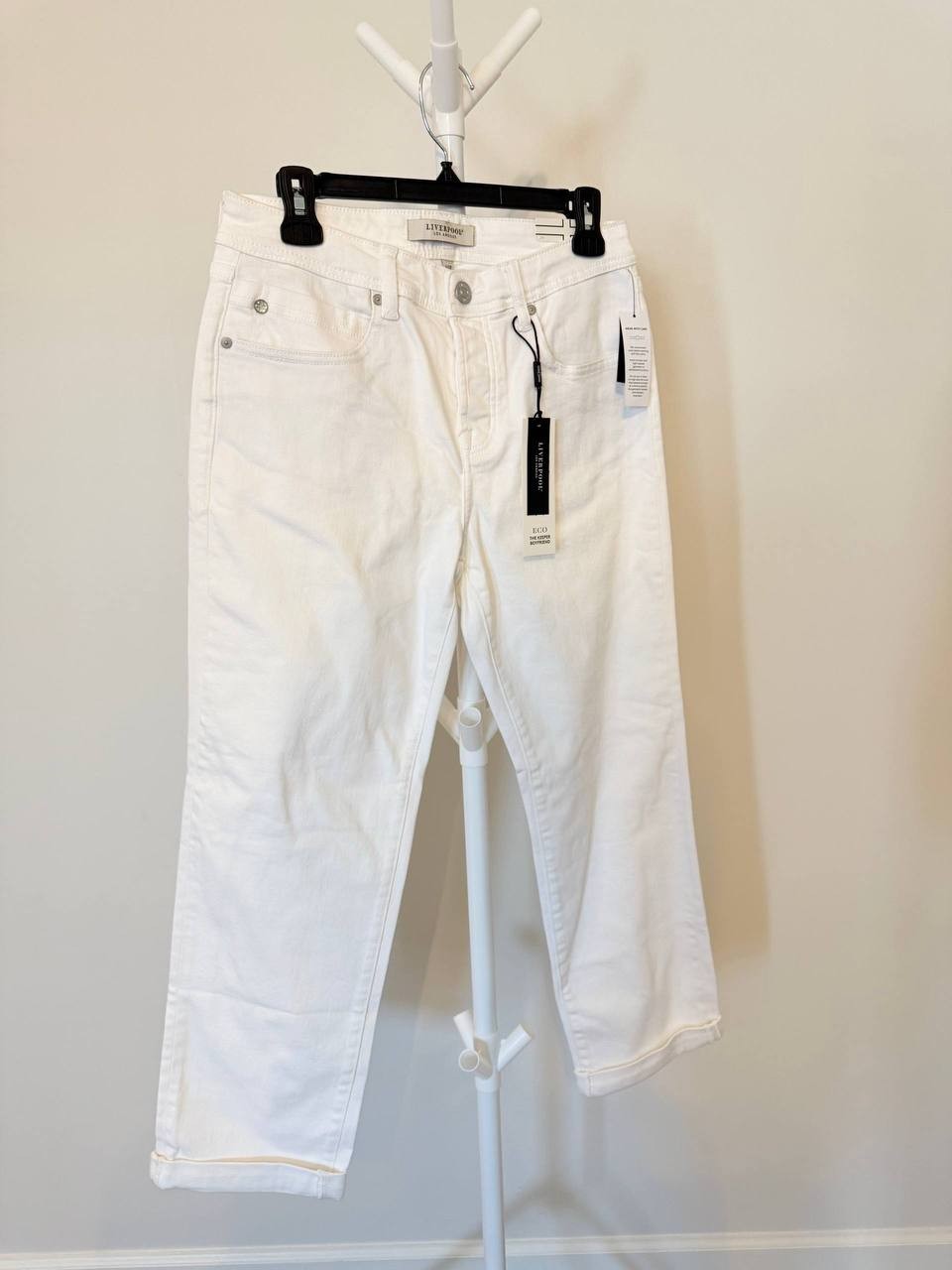 Liverpool Kelsey Knit Trouser / Denim‑Look Pant – Size 6/28 – NWT – $109