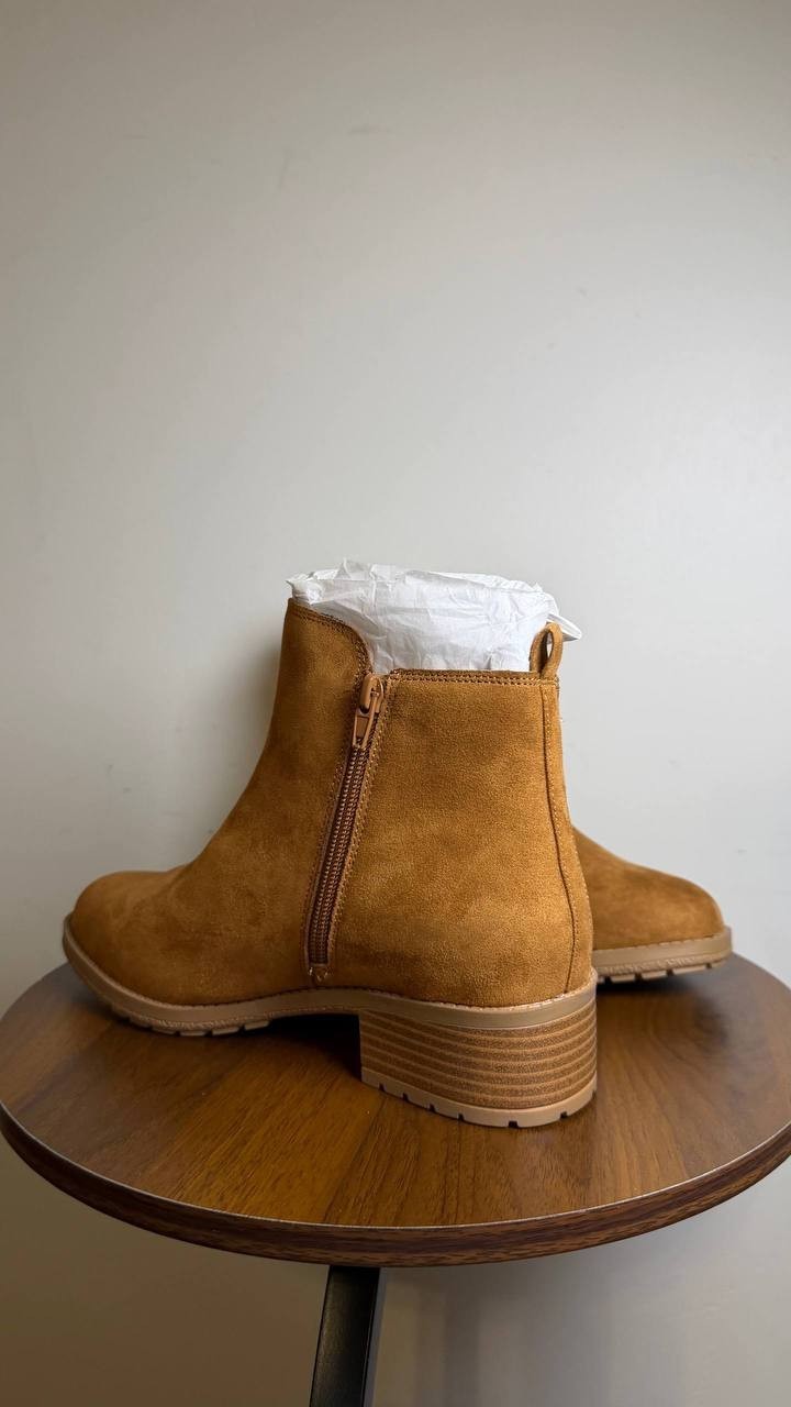 Style & Co Graciee Lug Booties Brown Women’s 8.5W Microfiber NWB $69.90