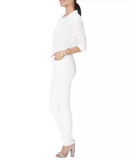 NYDJ Marilyn Straight Jeans – Optic White, Size 0P (Petite)