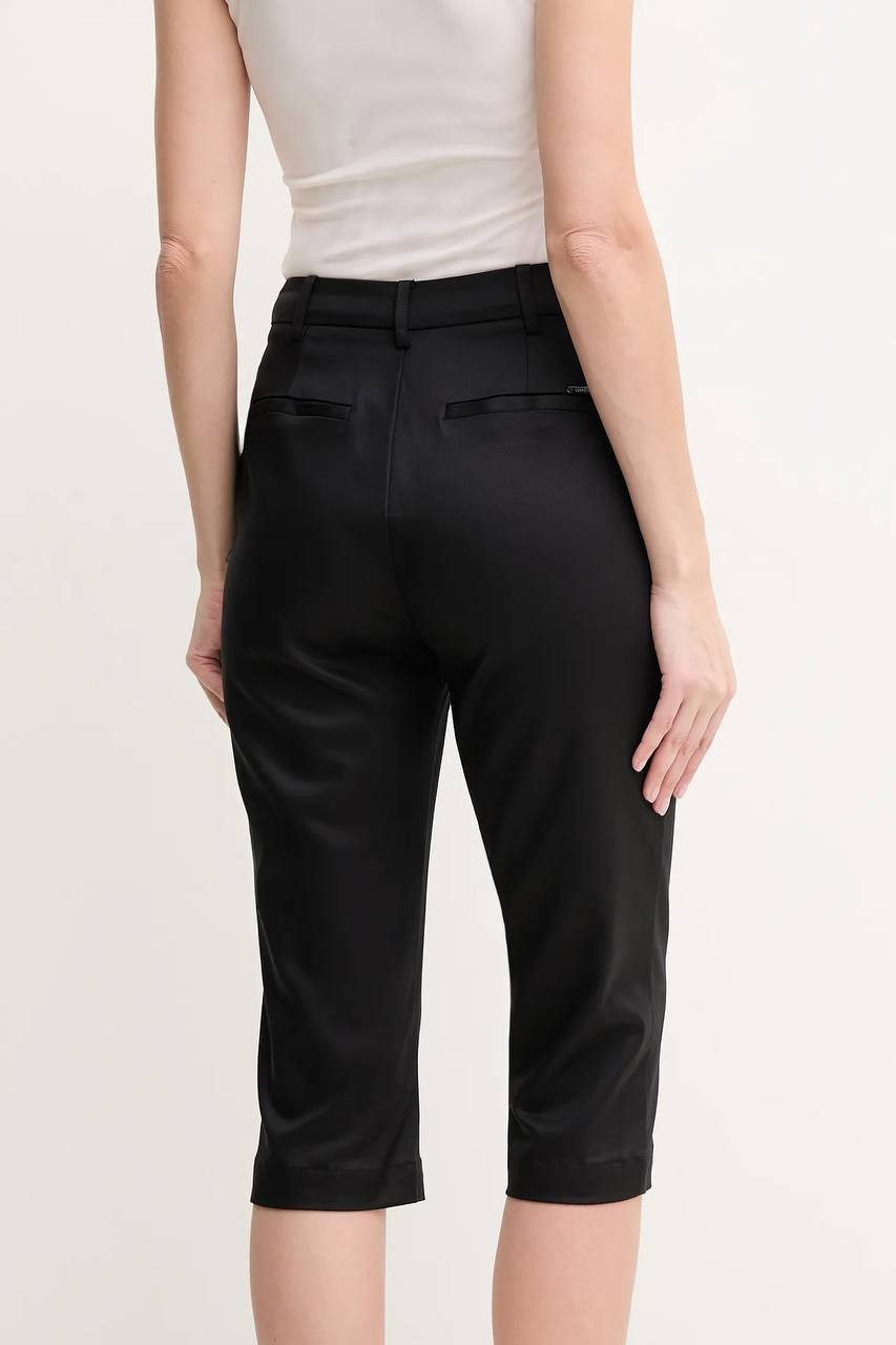 Guess Capri Pants L Women’s Black High Waist NWT $98