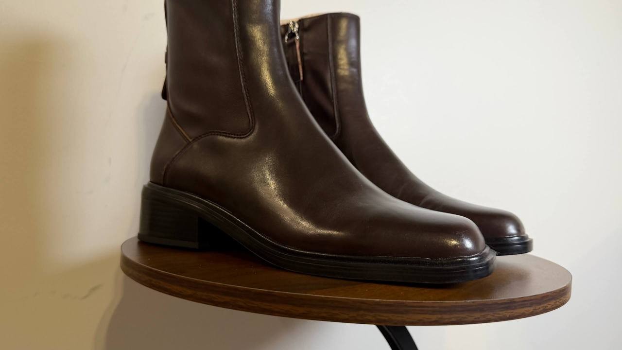 Franco Sarto Gracely Boots 9M Brown Leather NIB[Scratch Noted] msrp$175