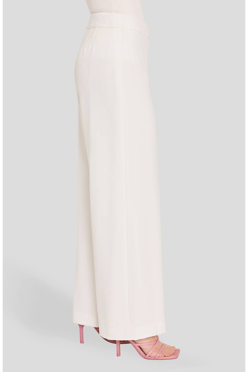 Tahari ASL High‑Waist Wide Leg Pants Ivory 4 NWT $99