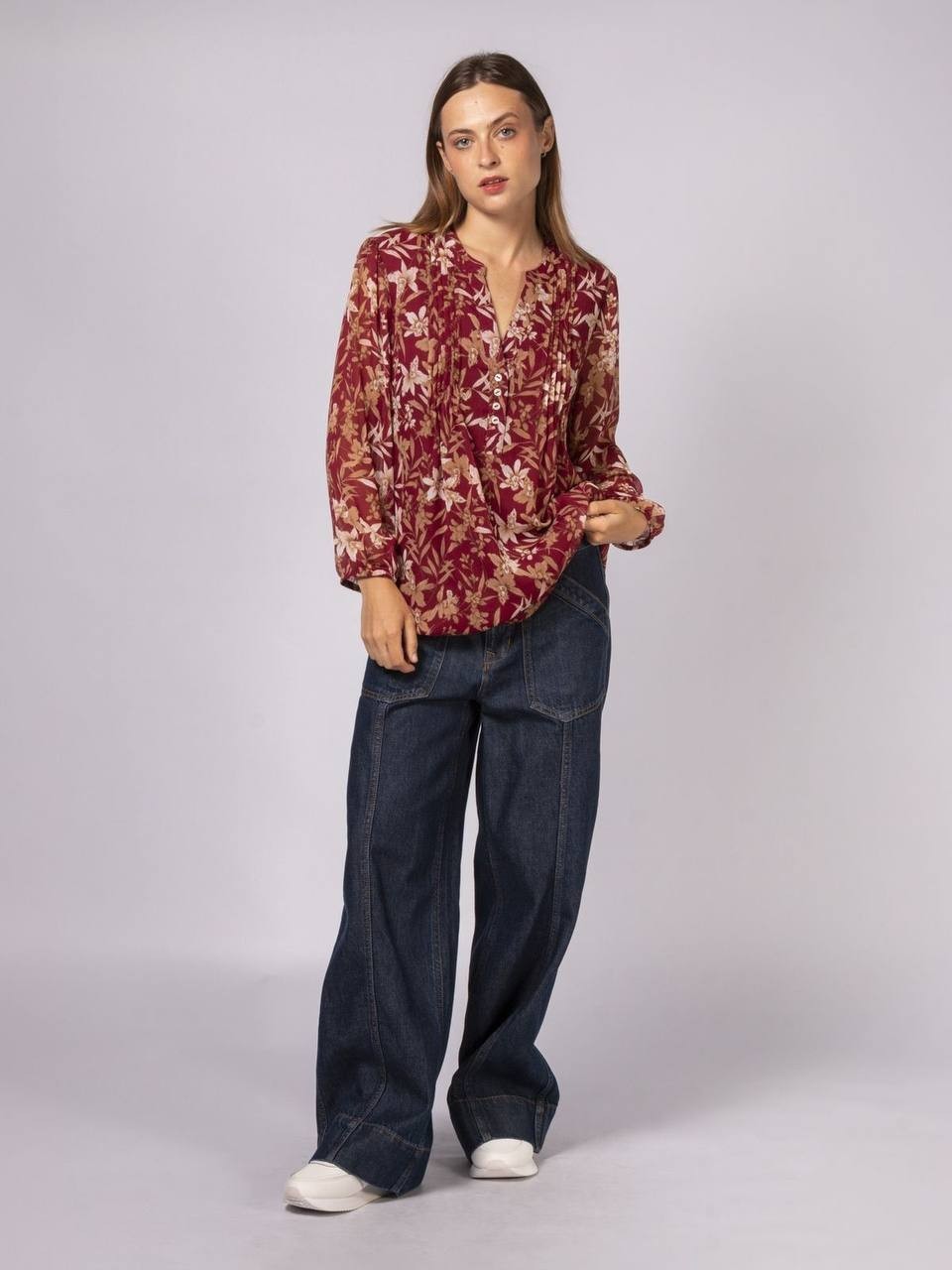 Tommy Hilfiger Blusa con Estampado Floral Multi XS NWT $89
