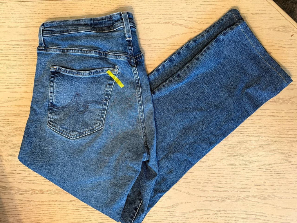 AG Everett Slim Straight Jeans 33x32 Men’s Medium Blue Wash Japanese Denim