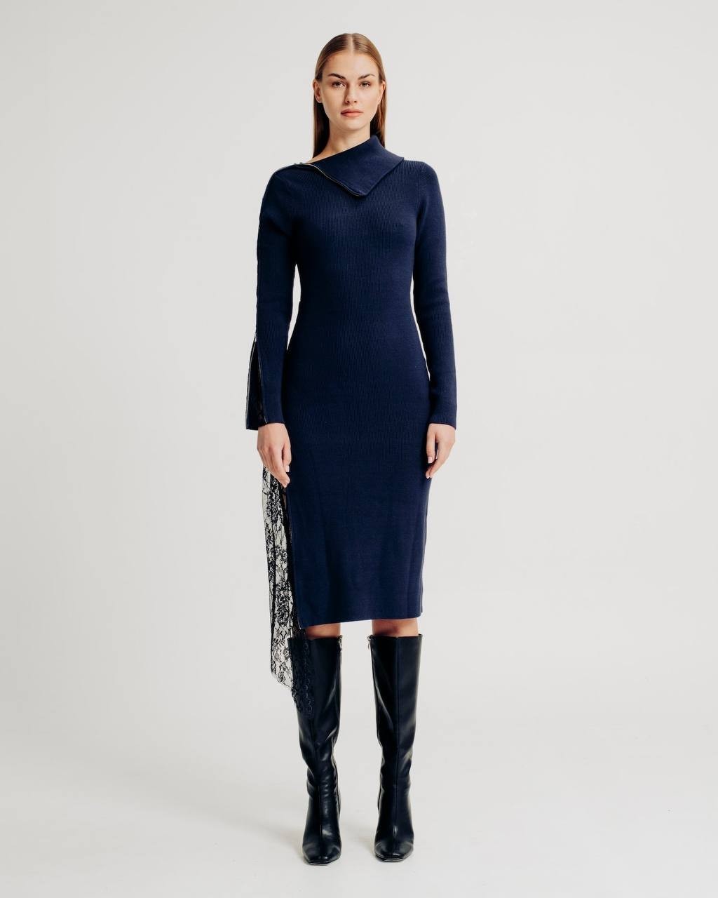 Torn by Ronny Kobo “Laetitia” Dress-Black-Size L-NWT-$268