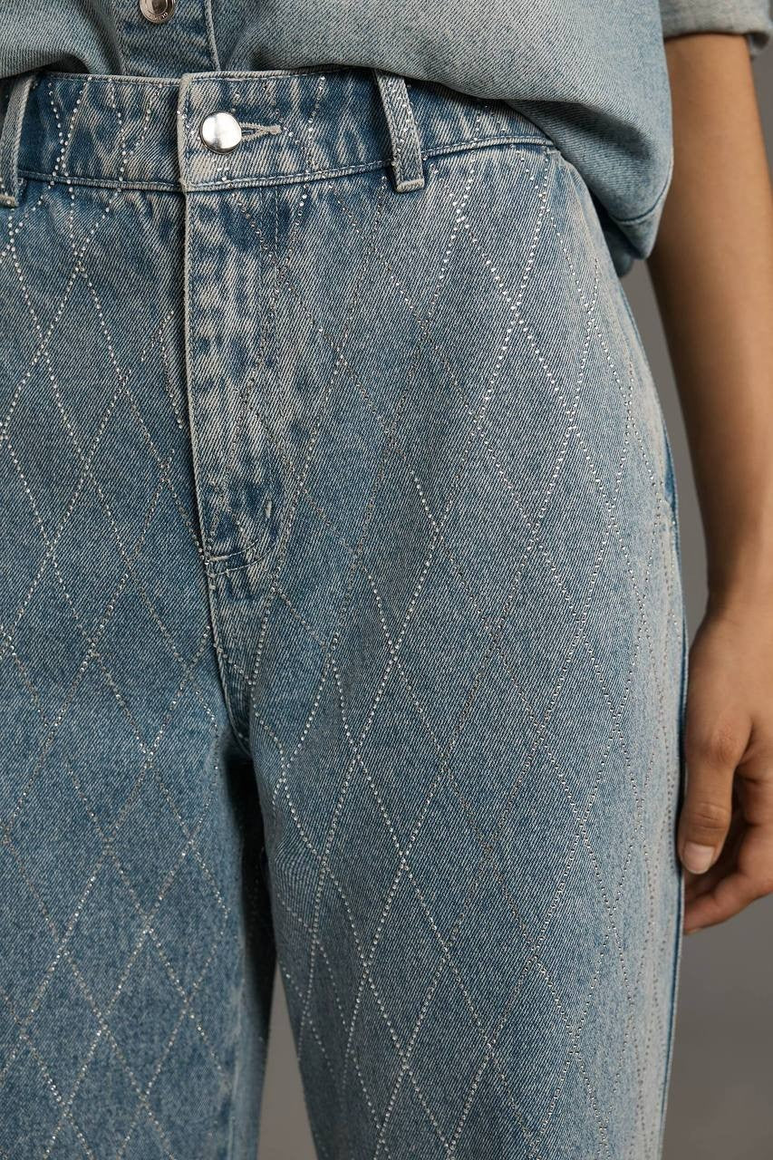 Avec Les Filles High‑Rise Wide‑Leg Jeans – Size 29 – Excellent Condition