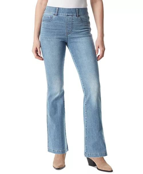 Gloria Vanderbilt Shape Effect Pull‑On Flared‑Leg Jeans Sonoma Valley 4 NWT $54