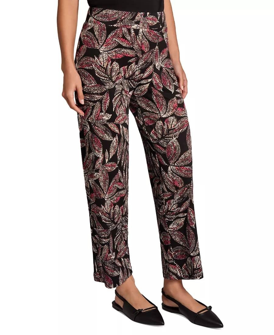 Jones New York Petite Wide‑Leg Pants Black Multicolor PXL NWOT msrp$79.50