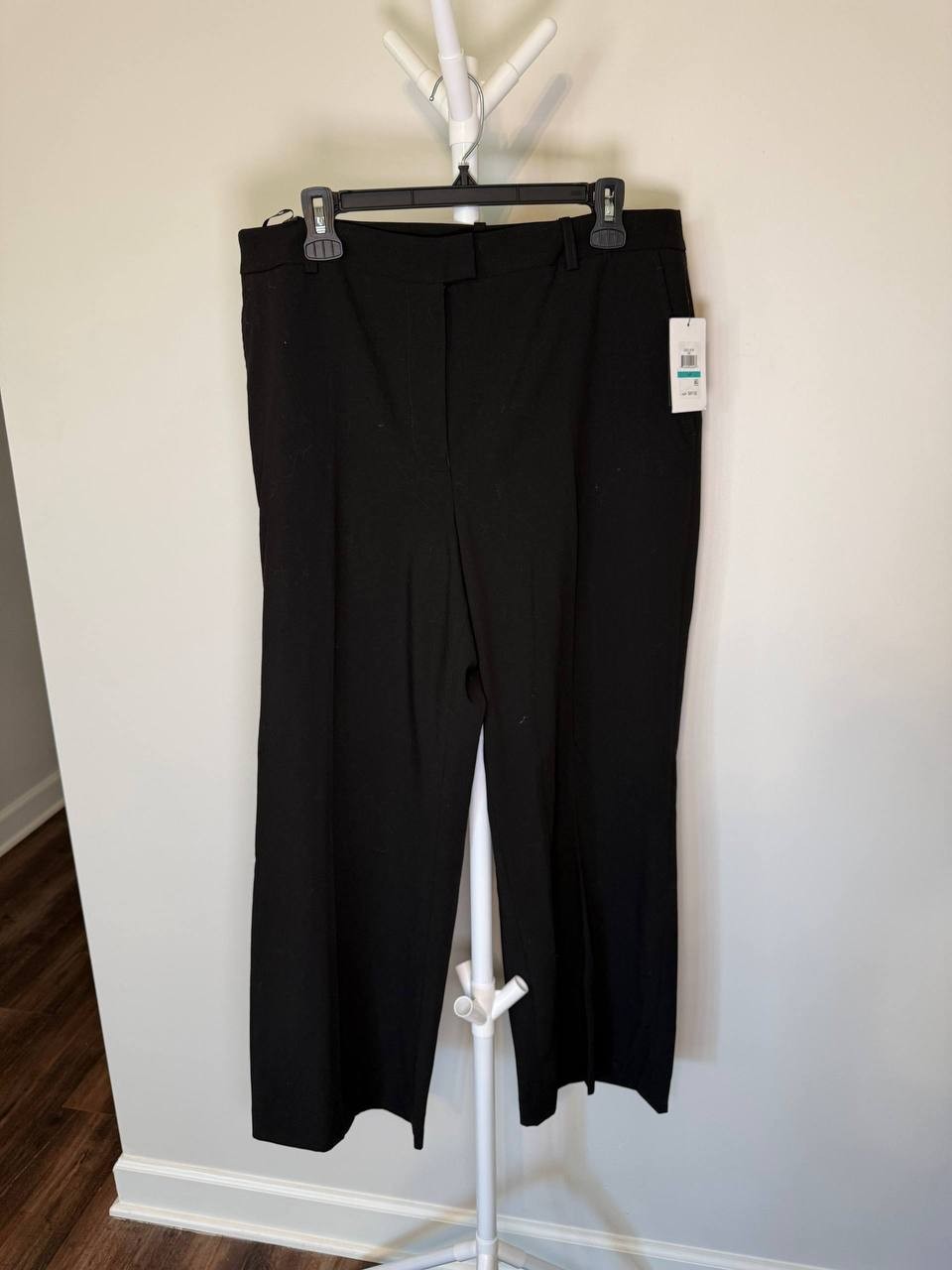 DKNY Women’s Wide‑Leg Pants – Black – Size 16P – NWT – $89
