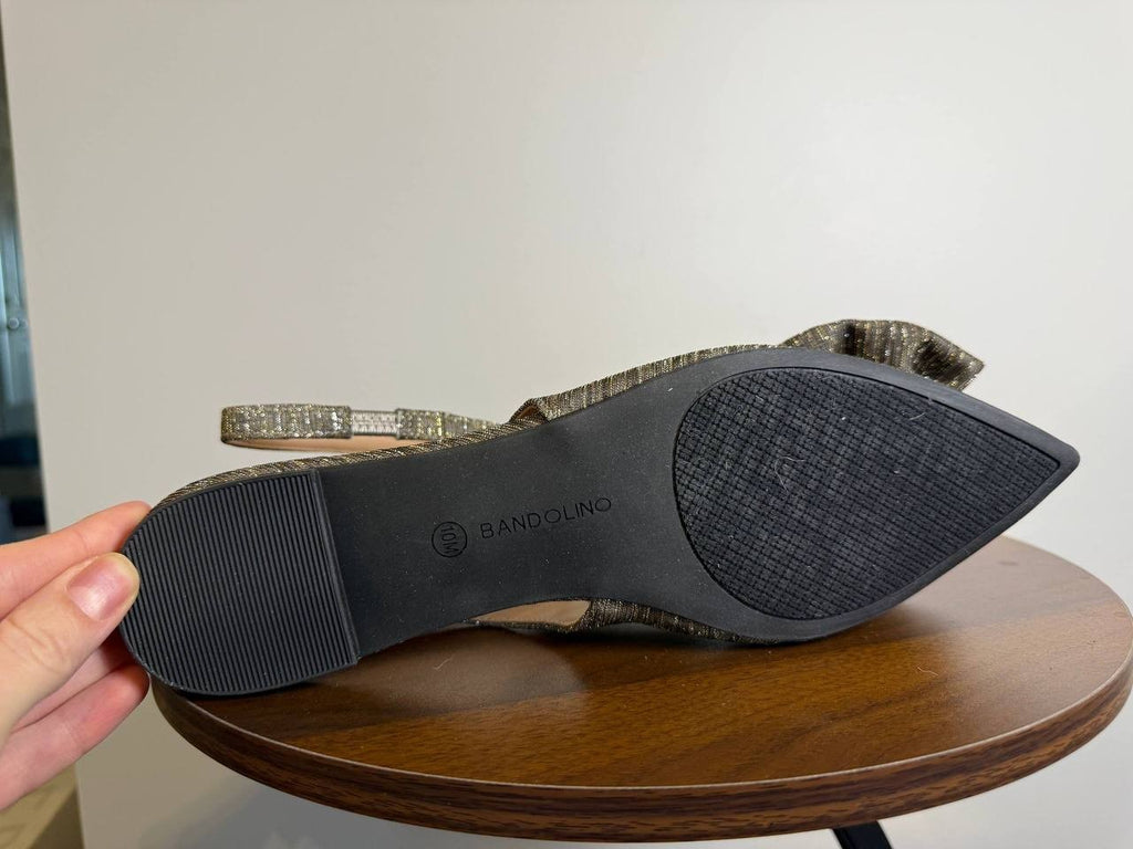 Bandolino Simona Ballet Flats – Bronze – Size 10M – Synthetic – New in Box