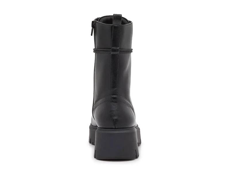 Madden Girl Women’s Maisey Combat Boots Black 6.5 Man‑Made MSRP $89.99 NWB